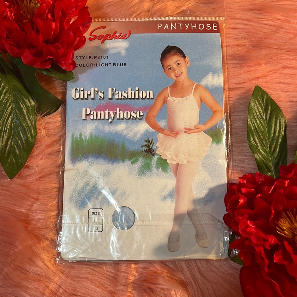 Girl’s Blue Pantyhose